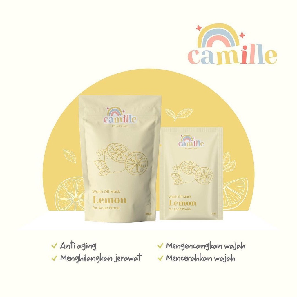 [READY STOCK LANGSUNG KIRIM] (FREE GIFT+BOX) CAMILLE BPOM Lemon with Vit C + Licorrice Exctract-2