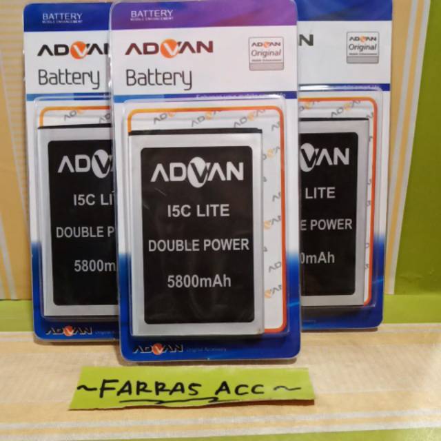 BATERAI Advan I5C Lite / I5C DUO / DOUBLE POWER BRAIN POWER 2ic (Bayar Di Tempat/COD)