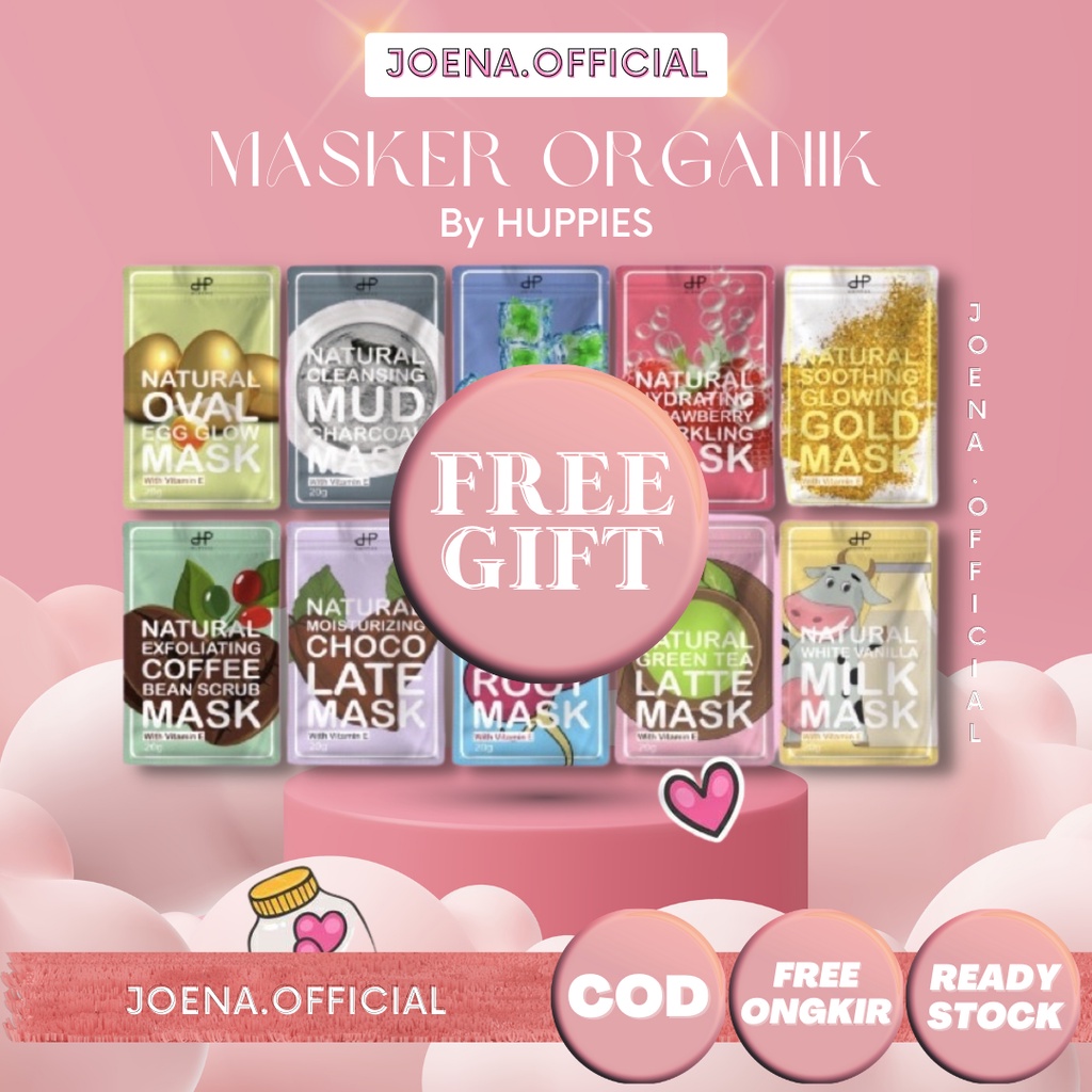 

✅ - HUPPIES Masker Organik / Face Organic Mask / Acne Jerawat