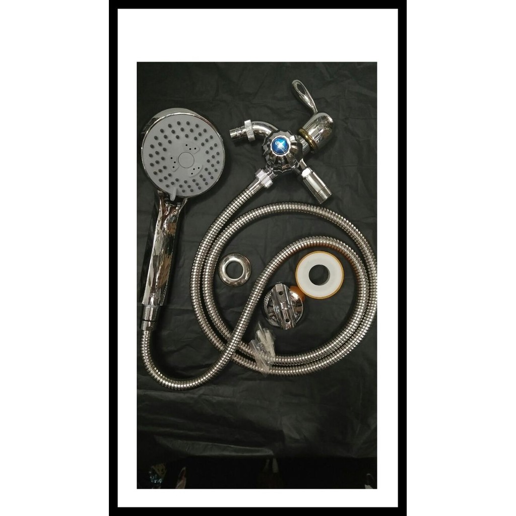 Kran Shower Cabang Onda + Hand Shower Onda+Selang Flexible Onda+Siltiv