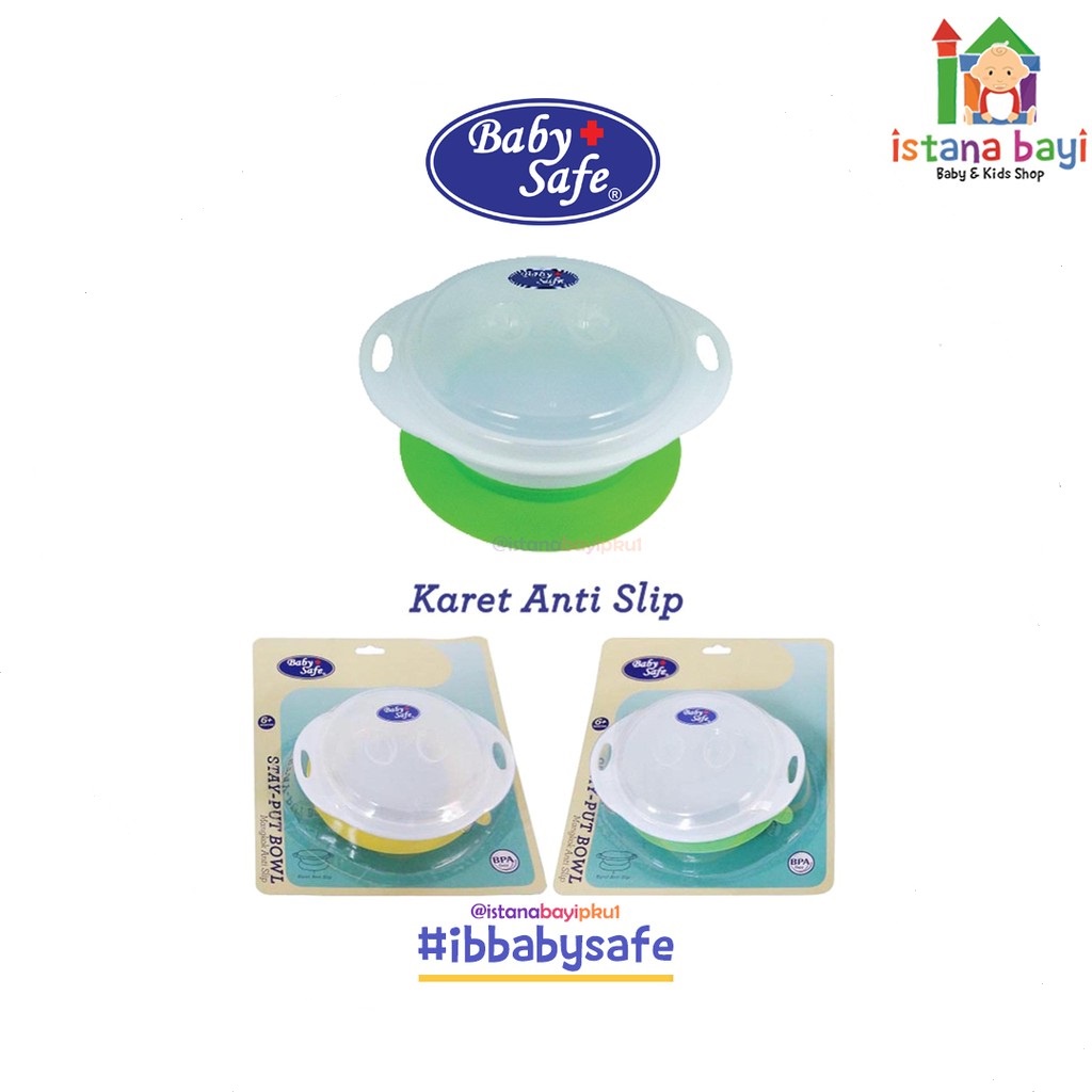 Baby Safe Stay Put Bowl BS353 - Mangkok Anti Slip/peralatan makan anak