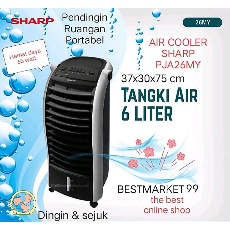 PROMO 11.11 SHARP AIR COOLER PJ A26MY B PENDINGIN RUANGAN PORTABLE GARANSI RESMI