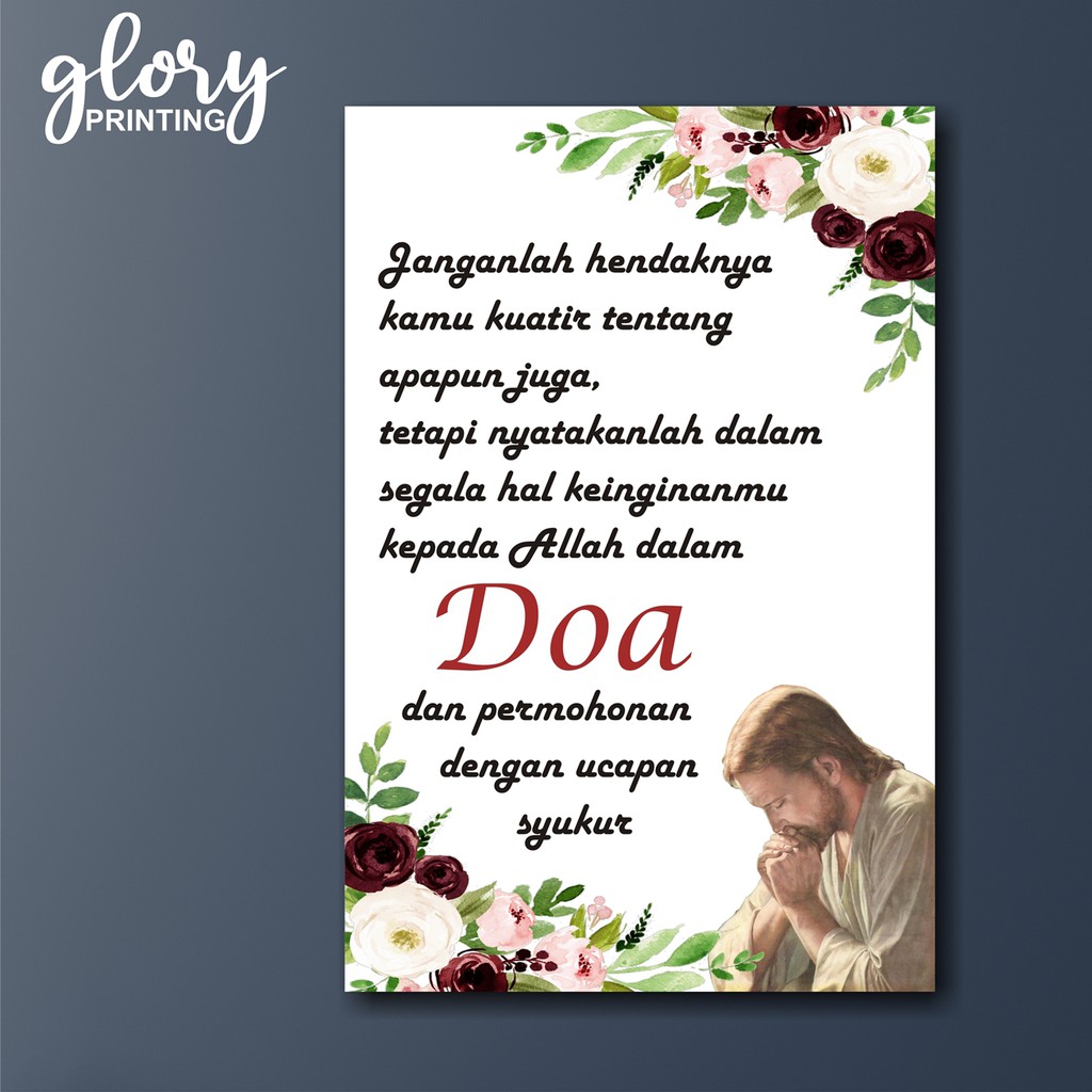 GLORY HIASAN DINDING 20x30 - QUOTES KRISTEN 01 - DEKORASI AESTHETIC - WALL DECOR - POSTER KAYU