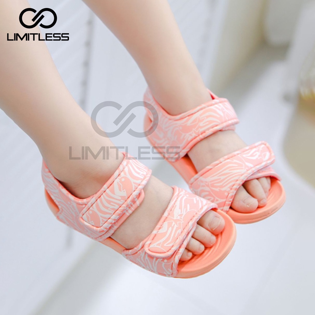 Sendal Anak Slip On Dolphin Sepatu Sandal Anak Perempuan Empuk Lucu Ringan Sandal Gunung Anak Cewek