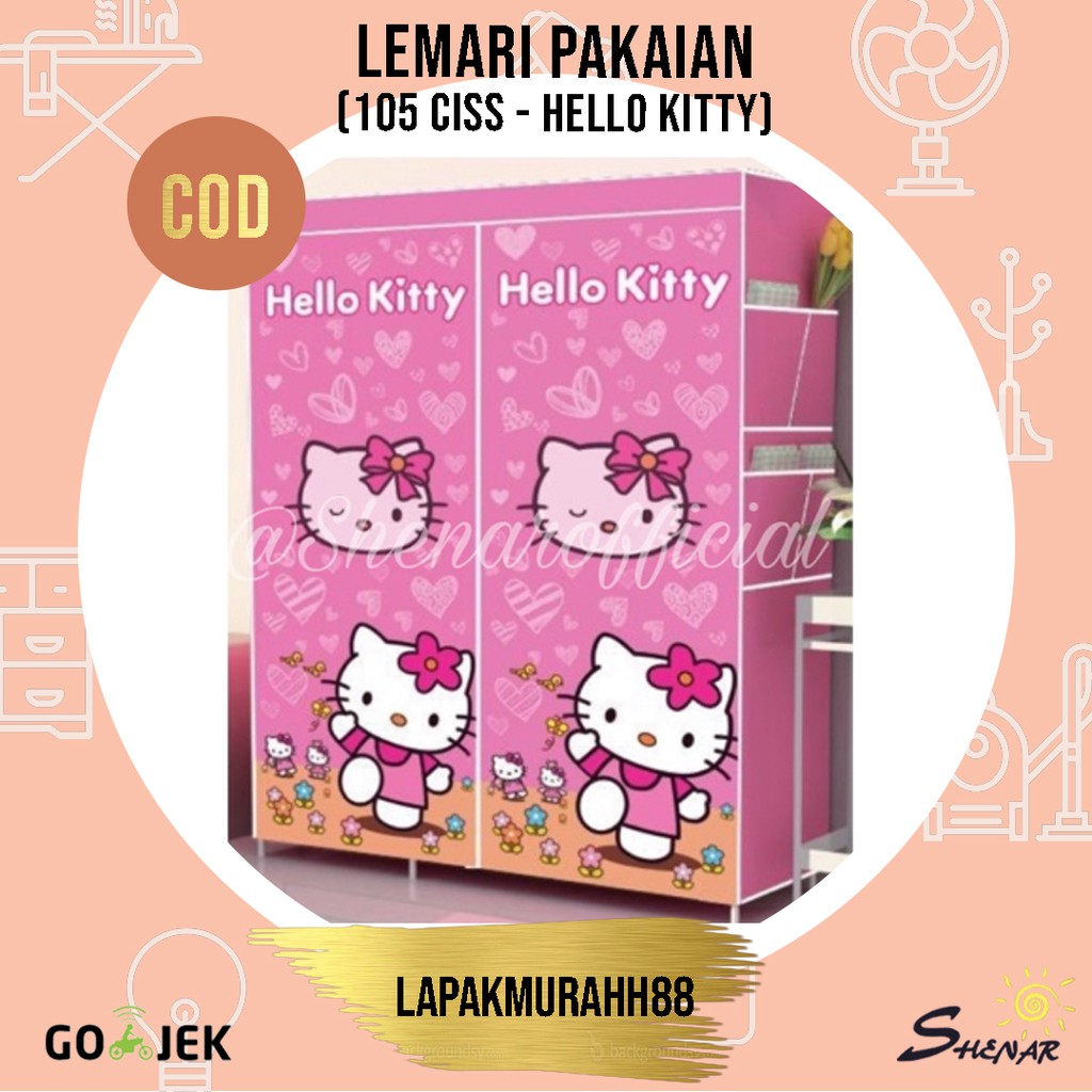 LEMARI PAKAIAN KARAKTER 3D/LEMARI BAJU PORTABLE/LEMARI ANAK SERBAGUNA 105 CISS DISNEY, LAPAKMURAHH88