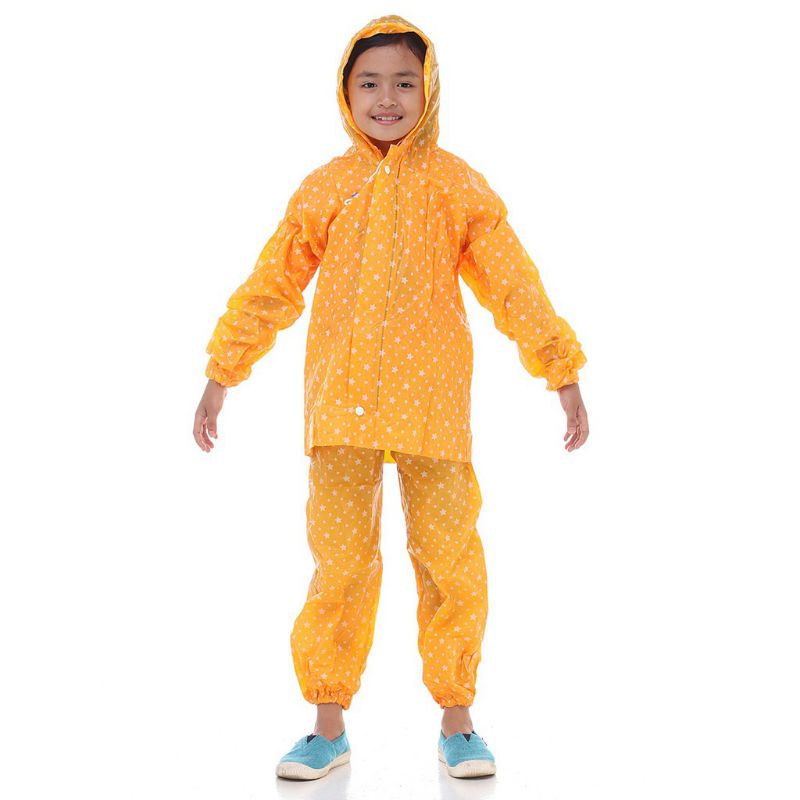 Jas Hujan Setelan Jaket Celana Anak / Mantel Anak Motif Start/ Starkids by Plevia