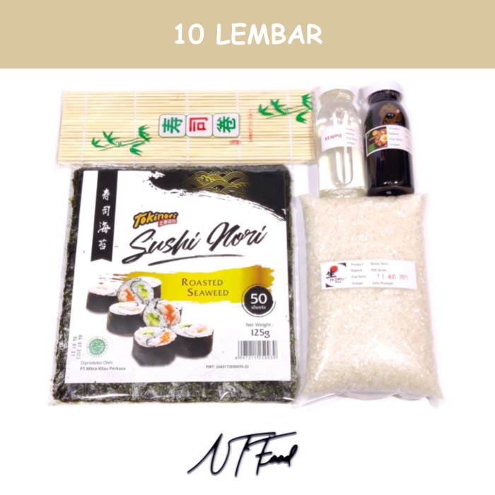 

TERLARIS Tokinori Sushi Nori Paket Bahan Sushi Lengkap - Paket Reguler
