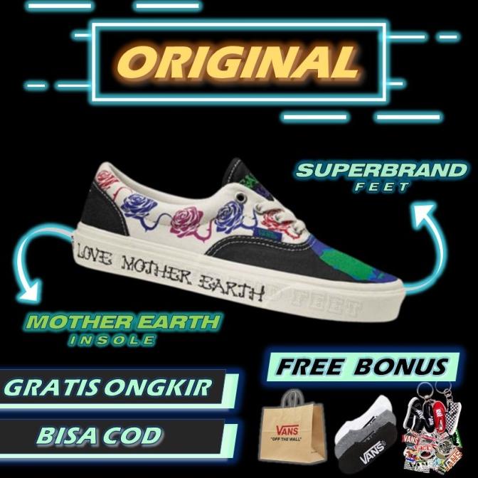 Vans Era Marshmallow Love Mother Earth Elements Original Sepatu Vans