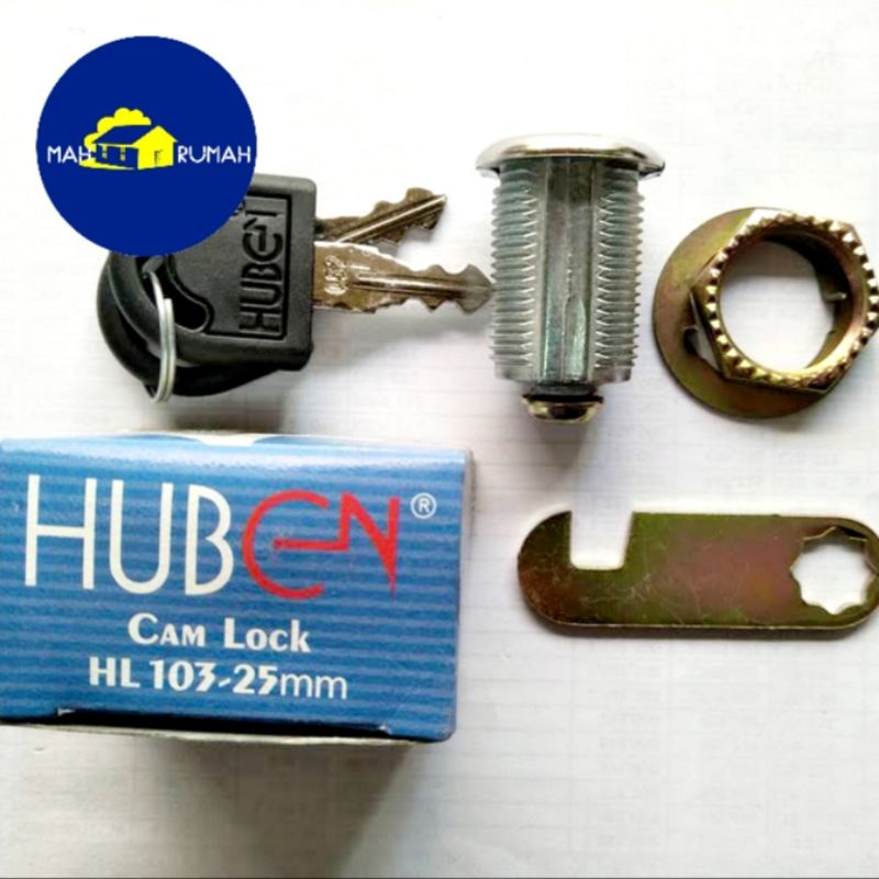 KUNCI CAMLOCK Kunci Laci Loker Kait - HUBEN HL 103 HL103 20mm 25mm 30mm