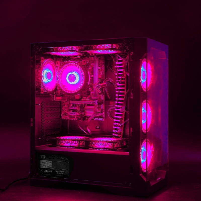 Bt 120mm Kipas Pendingin Komputer RGB Untuk Case Fan Performa Tinggi Quiet Chassis Radia