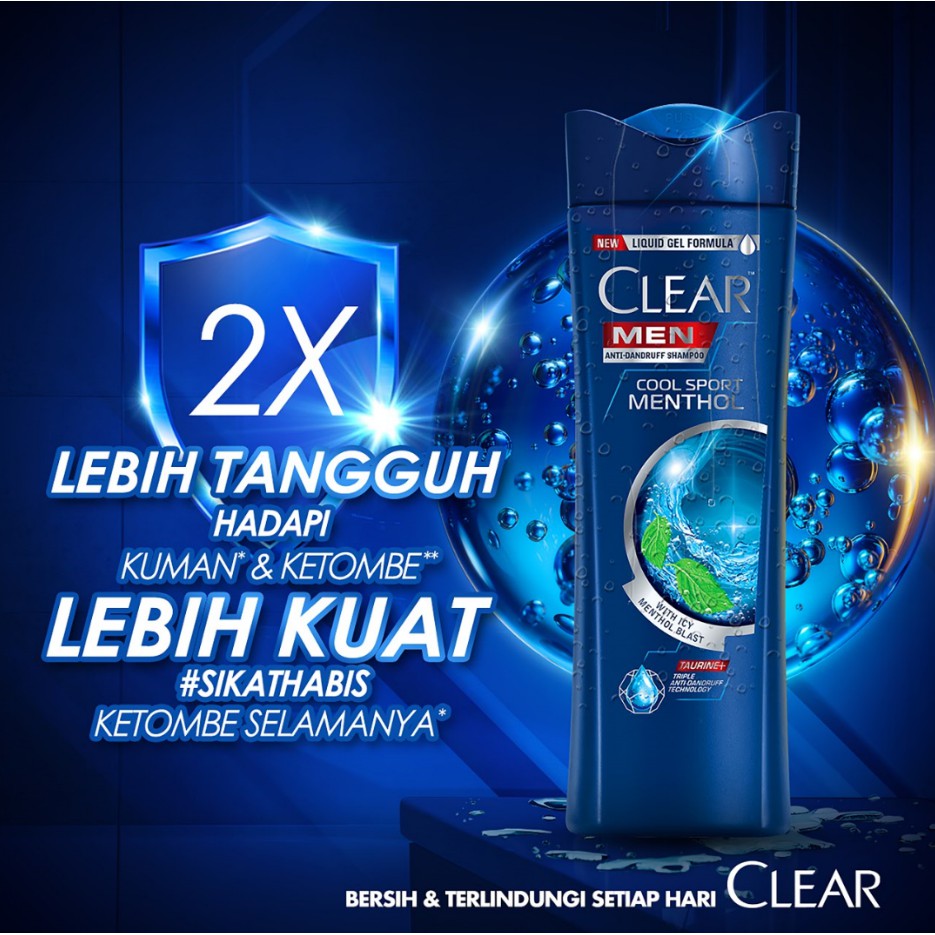 Clear Shampoo Cool Sport Menthol Men 300 ML