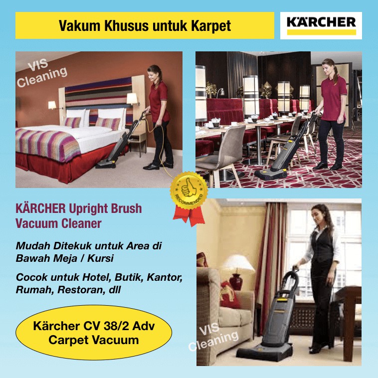 Carpet Vacuum Karcher CV 38/2 Adv ( Vakum Khusus Karpet )