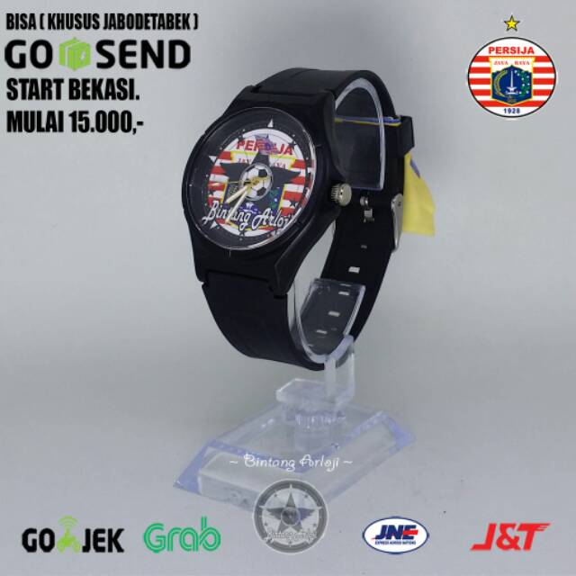 JAM TANGAN PERSIJA ANTI AIR (+BOX JAM BB &amp; +BATREI CADANGAN)