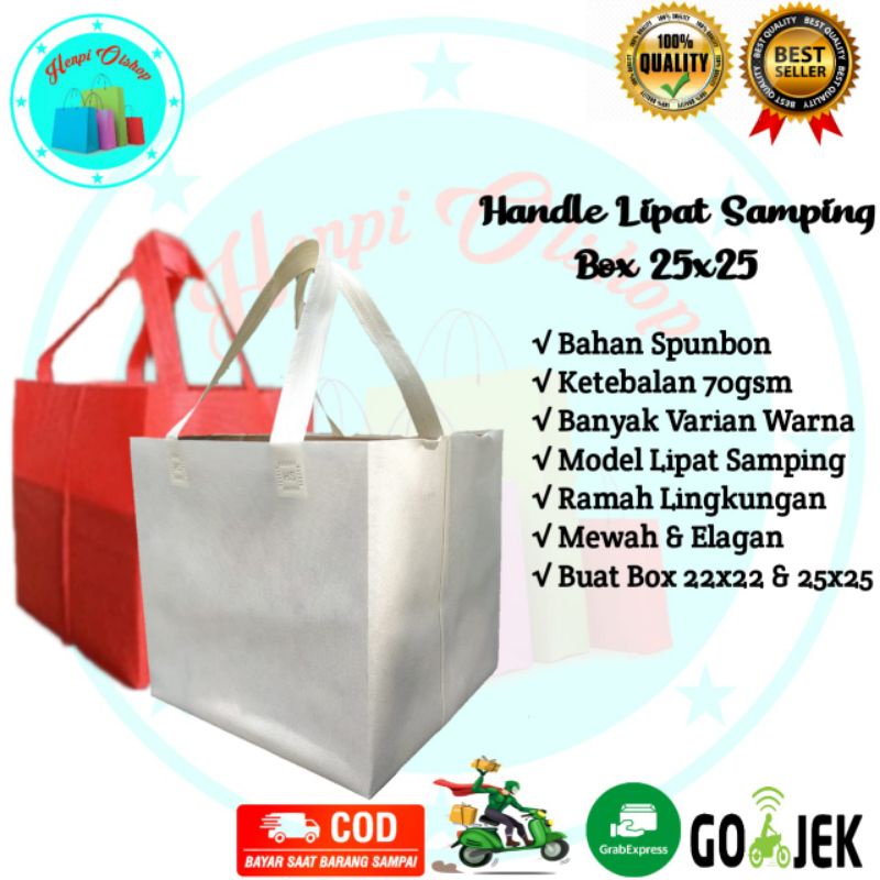 

Tas Spunbon Box 25x25 / Tas Hajatan / Tas Goodiebag