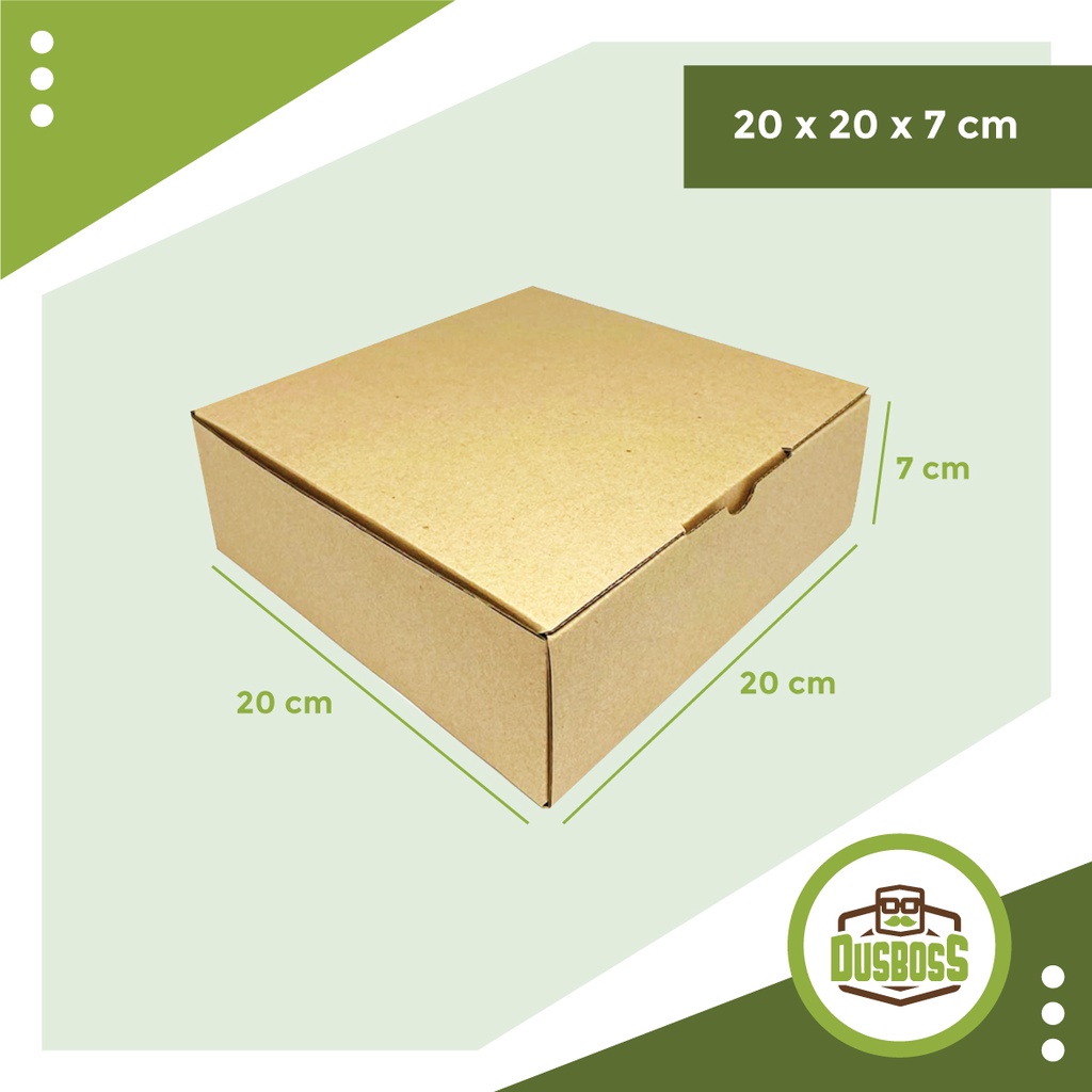 

Kardus karton uk. 20 x 20 x 7 cm....Die Cut kotak Kue tart -aksesoris-dll model box pizza