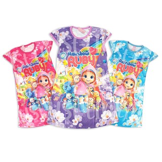 Daster Anak Rainbow Ruby Baju Tidur Anak Murah Dress Daster Anak Rainbow Ruby Baju Tidur Anak Murah Dress