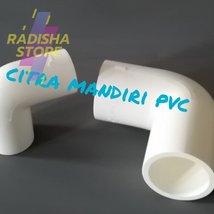 Fitting PVC Pralon Knie AW - 1/2 - Elbow Aw - Putih