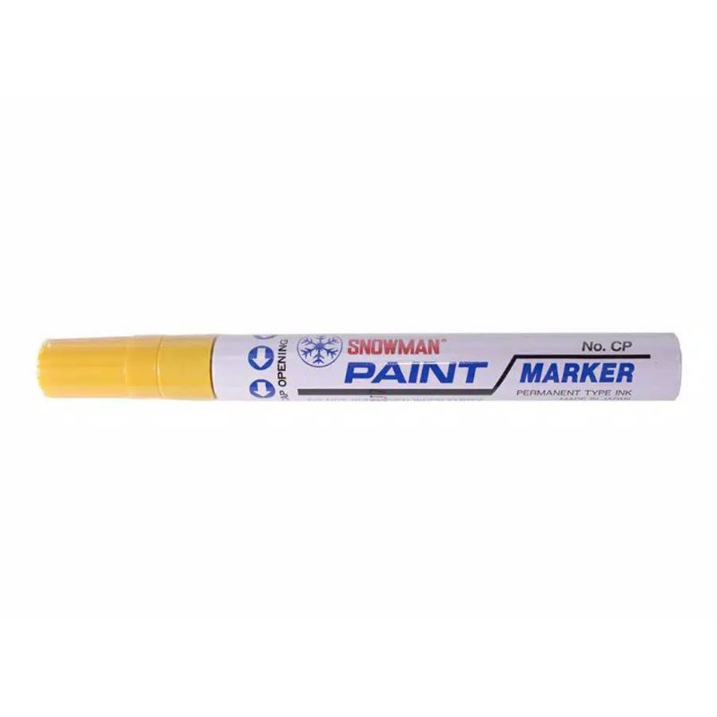 Snowman Paint Marker/Spidol Putih/Spidol Emas/Spidol Perak/Spidol Kuning Besar