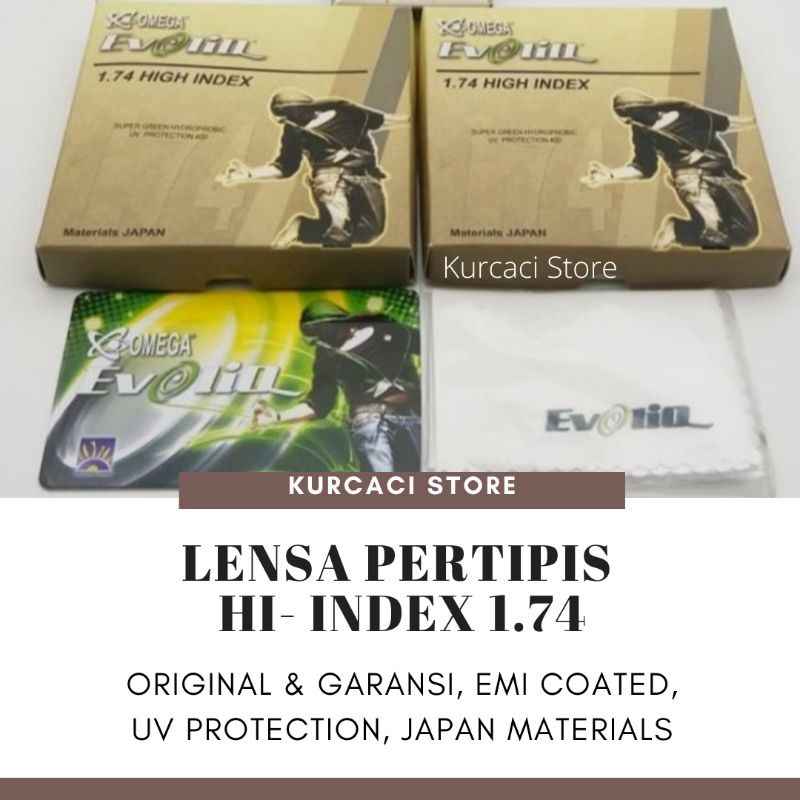 Lensa Kacamata Pertipis Minus Tinggi Hi-Index 1.74 High Quality Original dan Garansi (10)