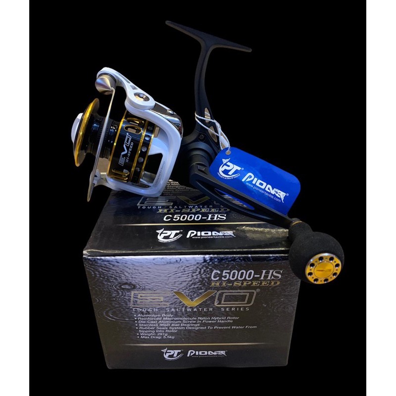 REEL SPINNING PIONEER EVO HI-SPEED C-2000HS, C-3000HS, C-5000HS