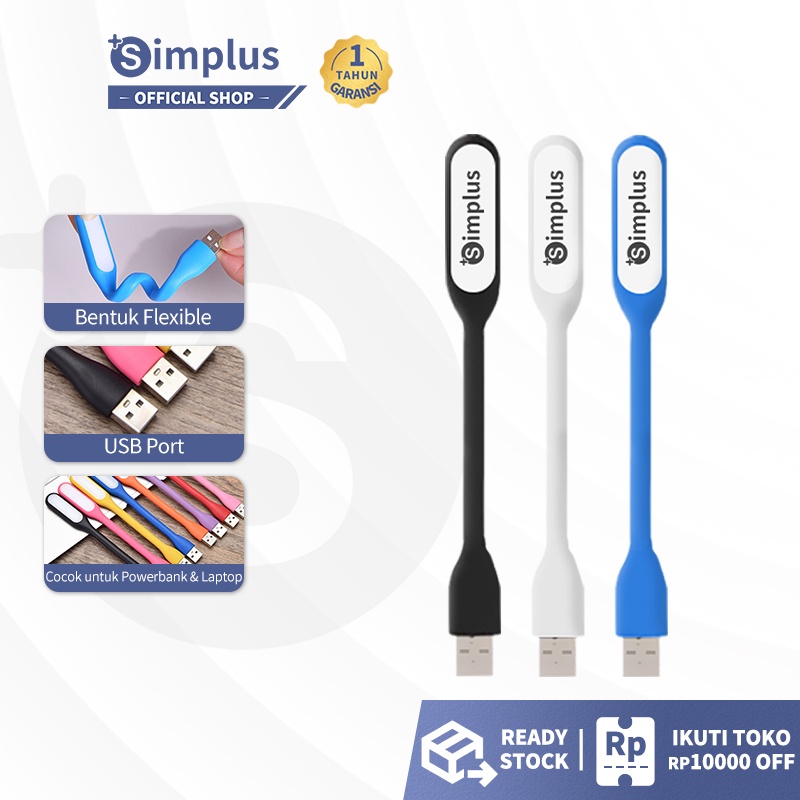 Simplus Lampu LED USB Flexible Lampu Sikat USB Lampu Sikat Gigi
