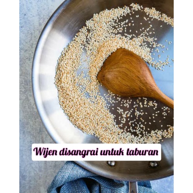 Biji wijen putih wijen hitam 50gr 100gr topping kimbap sushi organic sesame seed premium quality termurah halal promo