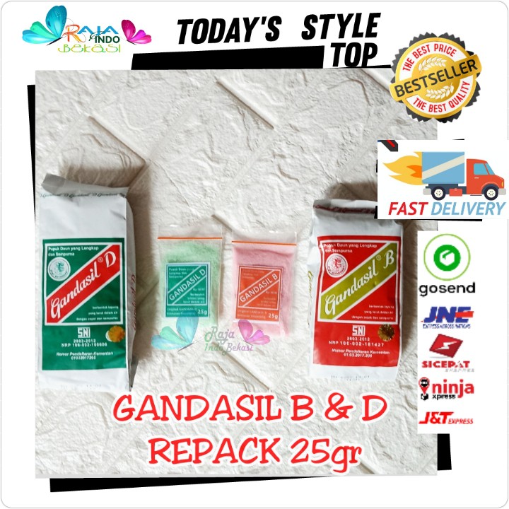 25GR Pupuk Gandasil B D Bunga Daun - Pupuk Nutrisi Semprot Air Khusus Untuk Daun Atau Bunga