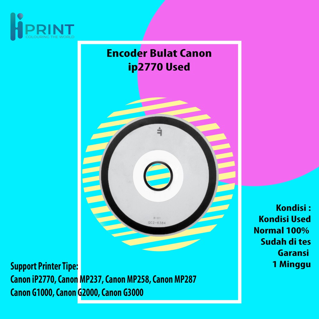 Encoder Bulat / Timing Disk 2770 IP2770 mp258 mp287 Bekas Encoder Disk Canon 2770 Used