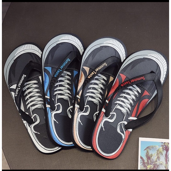 Sandal Jepit Pria Trandy Motif Sepatu Terbaru