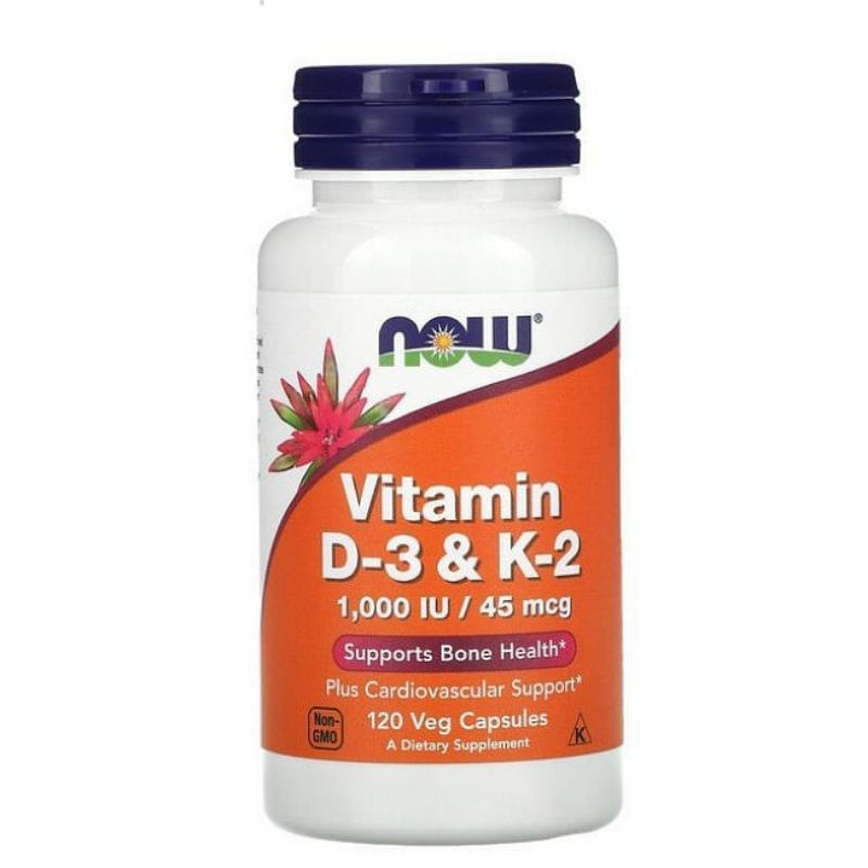 NOW FOODS VITAMIN D-3 & K-2. Non Bundled / Bundled with NOW C-1000 100 tabs