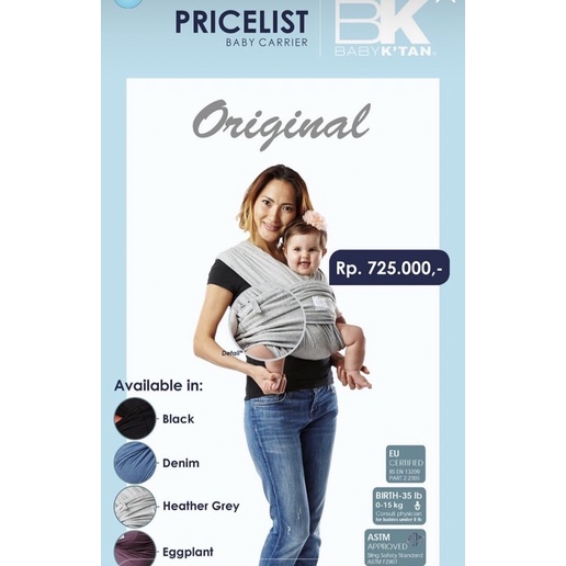Gendongan Baby K’tan Original Preloved