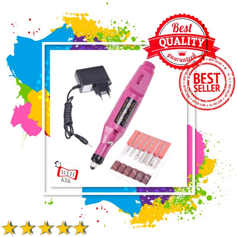 Bor mini ukir mini grinder kikir mesin bor tangan mini DC set Nail elektrik