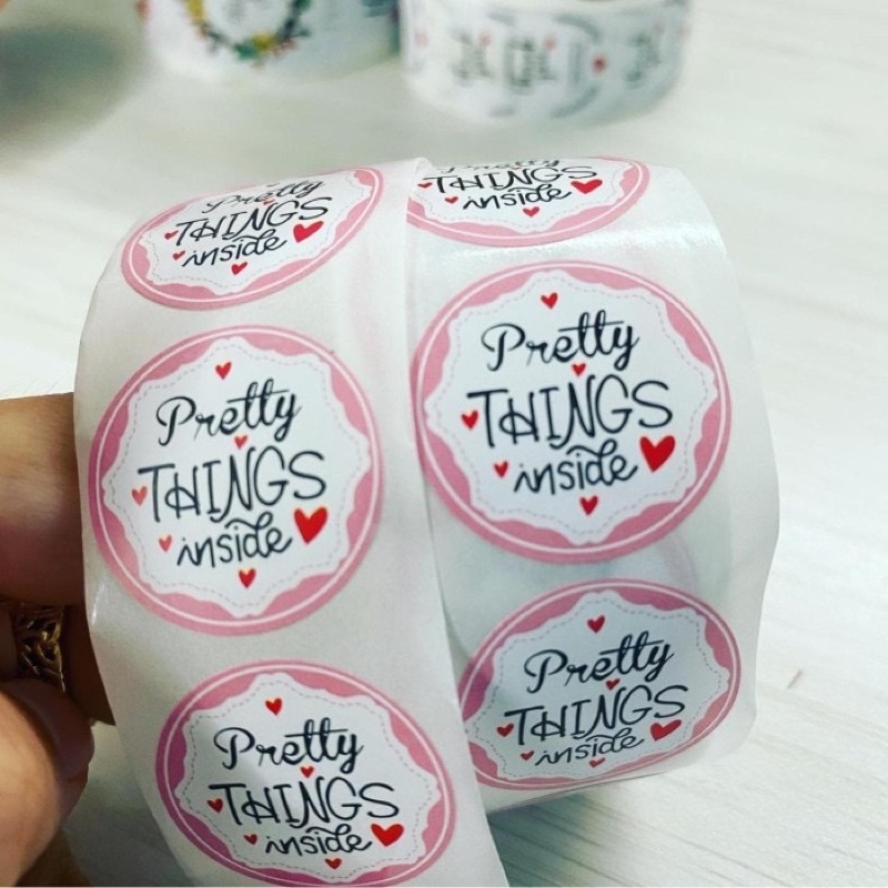 

stiker segel seal sticker pretty things inside product gift hadiah surprise stiker