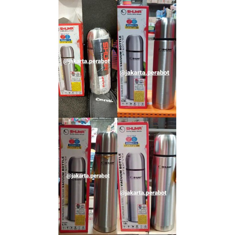 Termos Air Panas/Dingin Stenless SHUMA 350~500~750~1000 ml