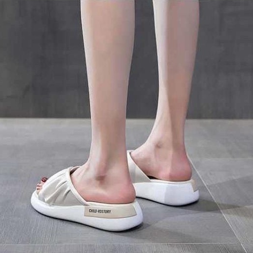 TBIG [COD] Sandal Slop LOVETTE Wanita Import Korea Style Santai Wanita Remaja