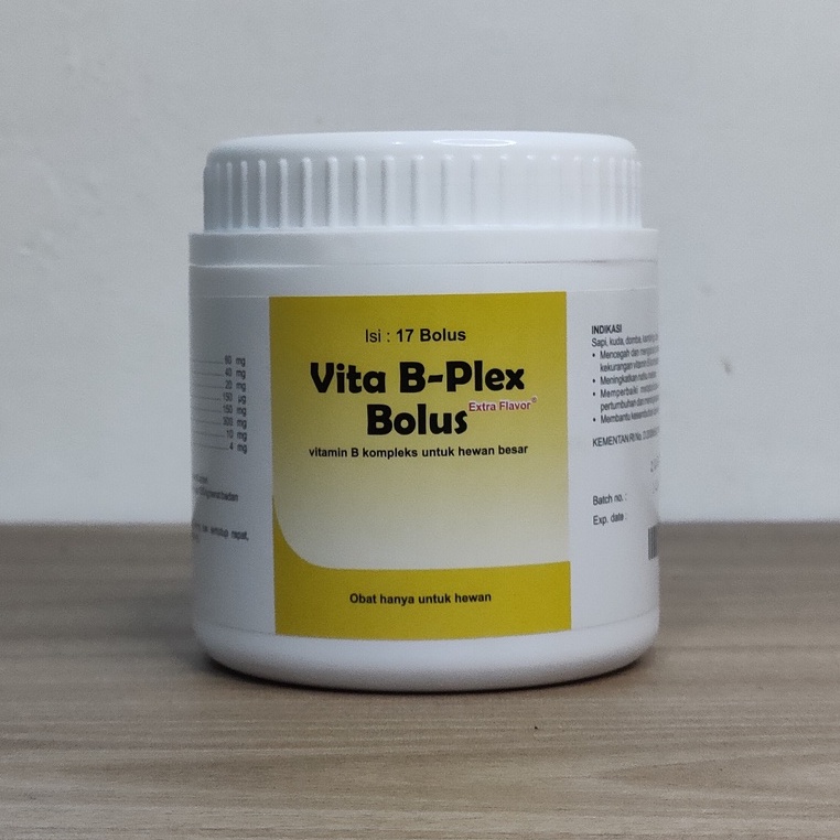 VITA B PLEX BOLUS Vita B-Plex Bolus - Vita BPlex Bolus MEDION Tingkatkan Nafsu Makan Pertumbuhan Ternak Sapi Kambing Domba