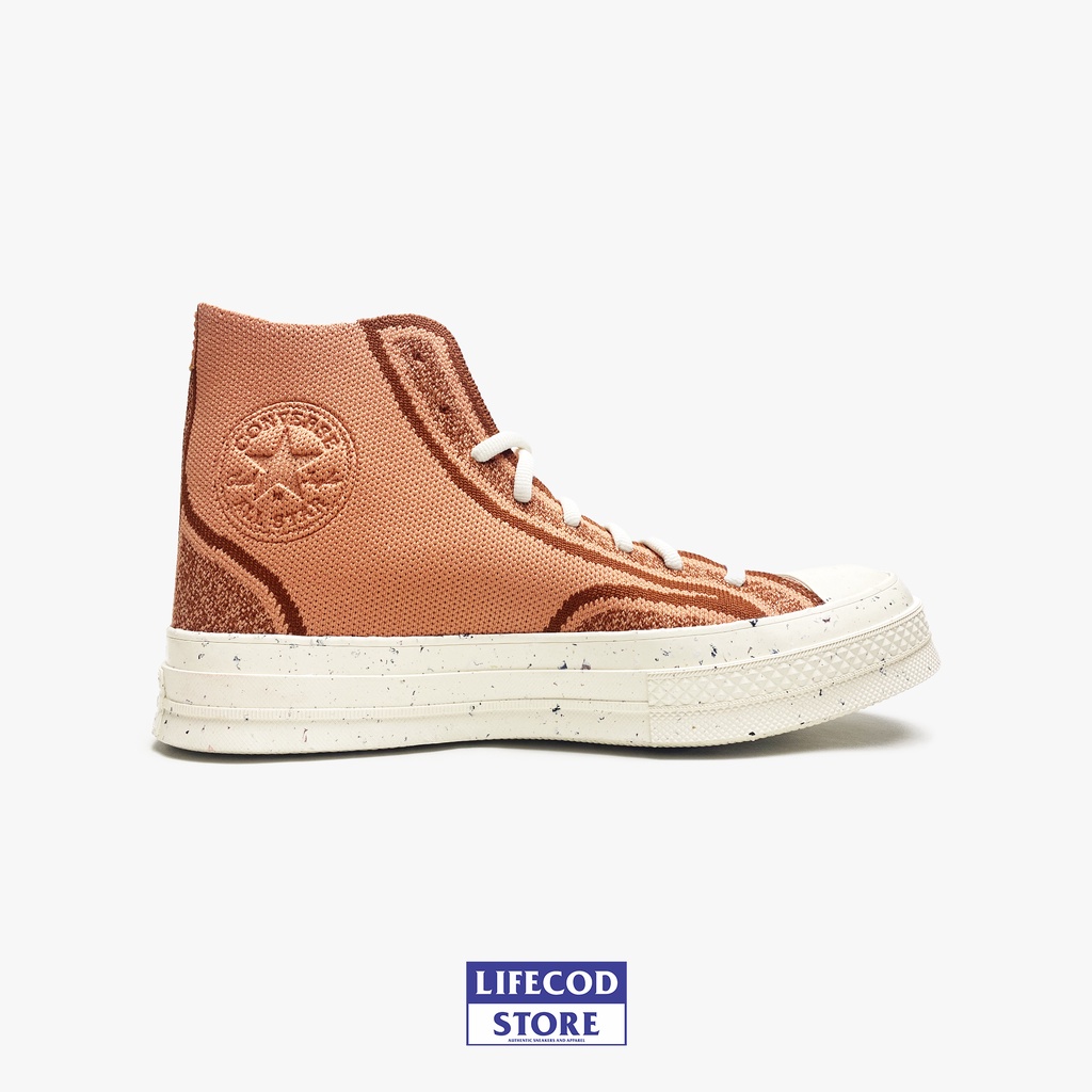 Sepatu Sneakers Converse Chuck 70s Hi Renew Knit Clay Original Resmi