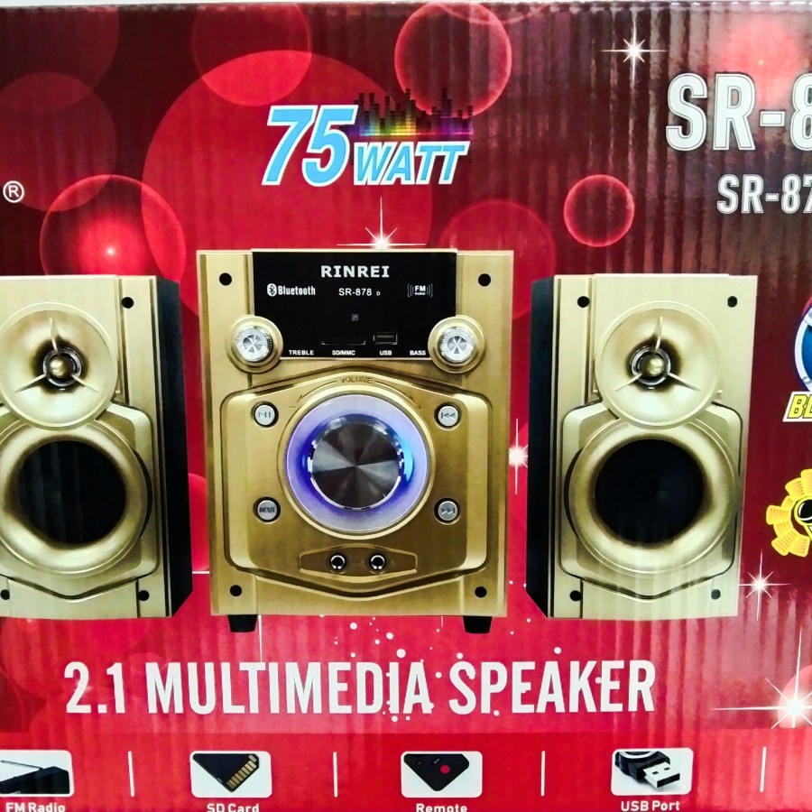RINREI Speaker multimedia RINREI SR-878D Speaker bluetooth