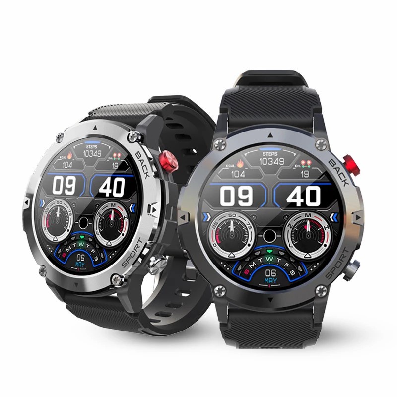 LOKAL 2023 NEW✨C21 Smart Watch Bluetooth Call Custom Dial Heart Rate Blood Oxygen Detection Men Sport Smartwatch Full Touch Screen IP68 Waterproof - Custom Watch Face