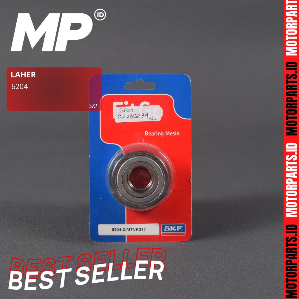 Laher Bearing 6204 SKF Fitgo Original