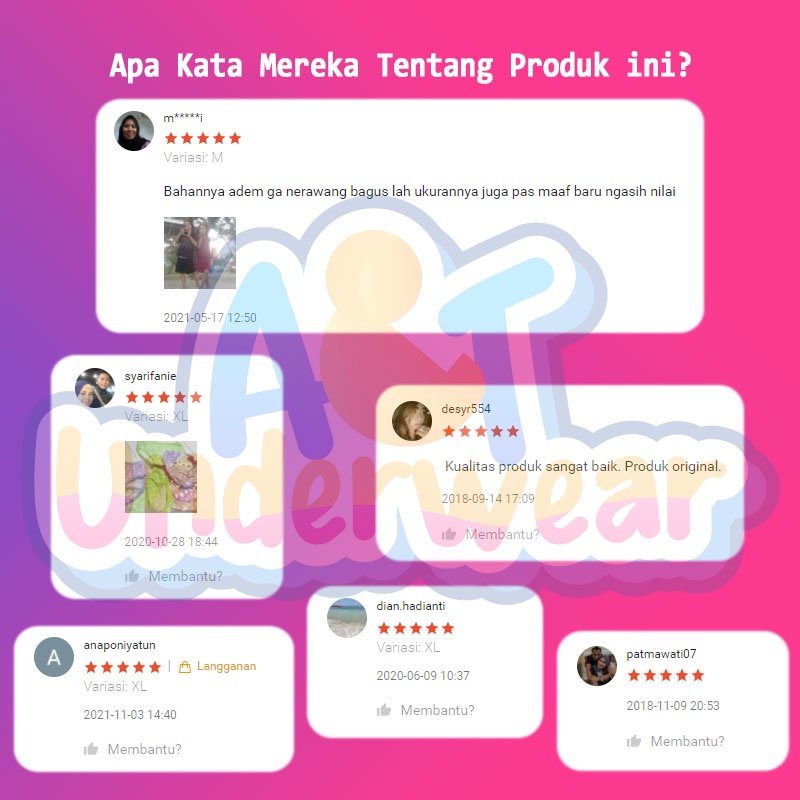 AT007-Perlusin celana dalam anak motif wanita-ceria