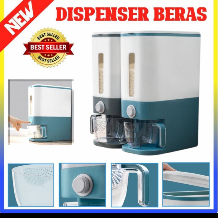 Tempat Penyimpanan Beras Rovega 10Liter