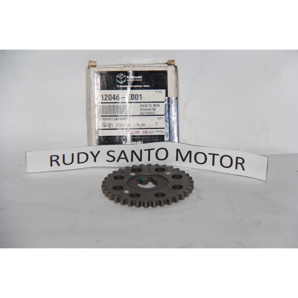 Gigi Sentrik Atas Gear Sprocket Chamshaft Kawasaki Bajaj Pulsar 200NS 200 NS Original-1