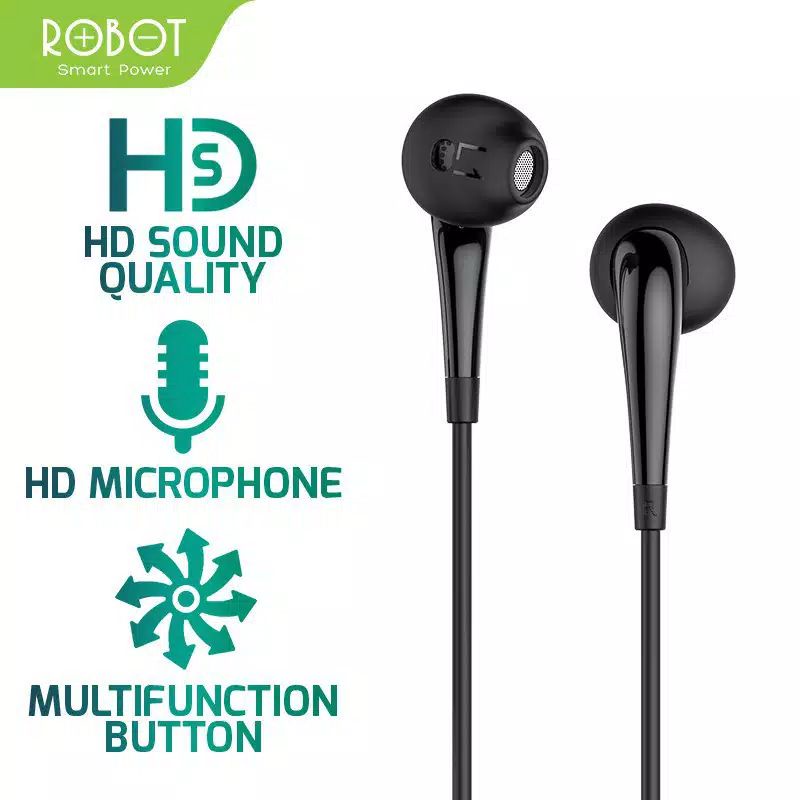 Headset Robot RE701 Earphone Bass Original