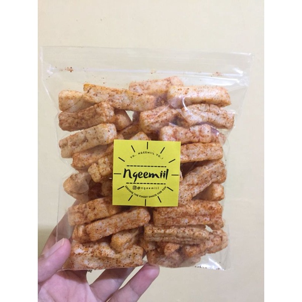 

[NGEEMIIL] Kerupuk Stik Jablay Pedas Gurih Mantap