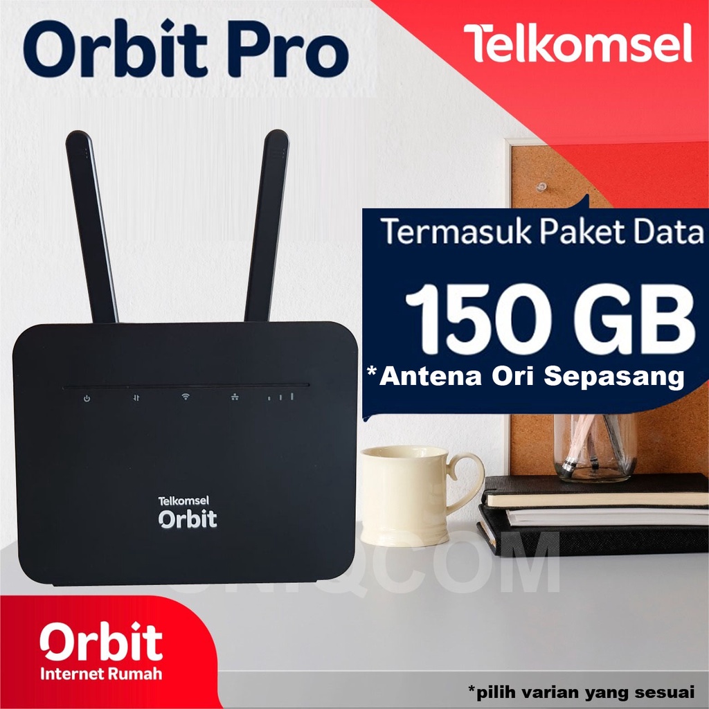 Home Router Orbit Pro 2Band WiFi 4G High Speed Free 150GB Garansi Resmi