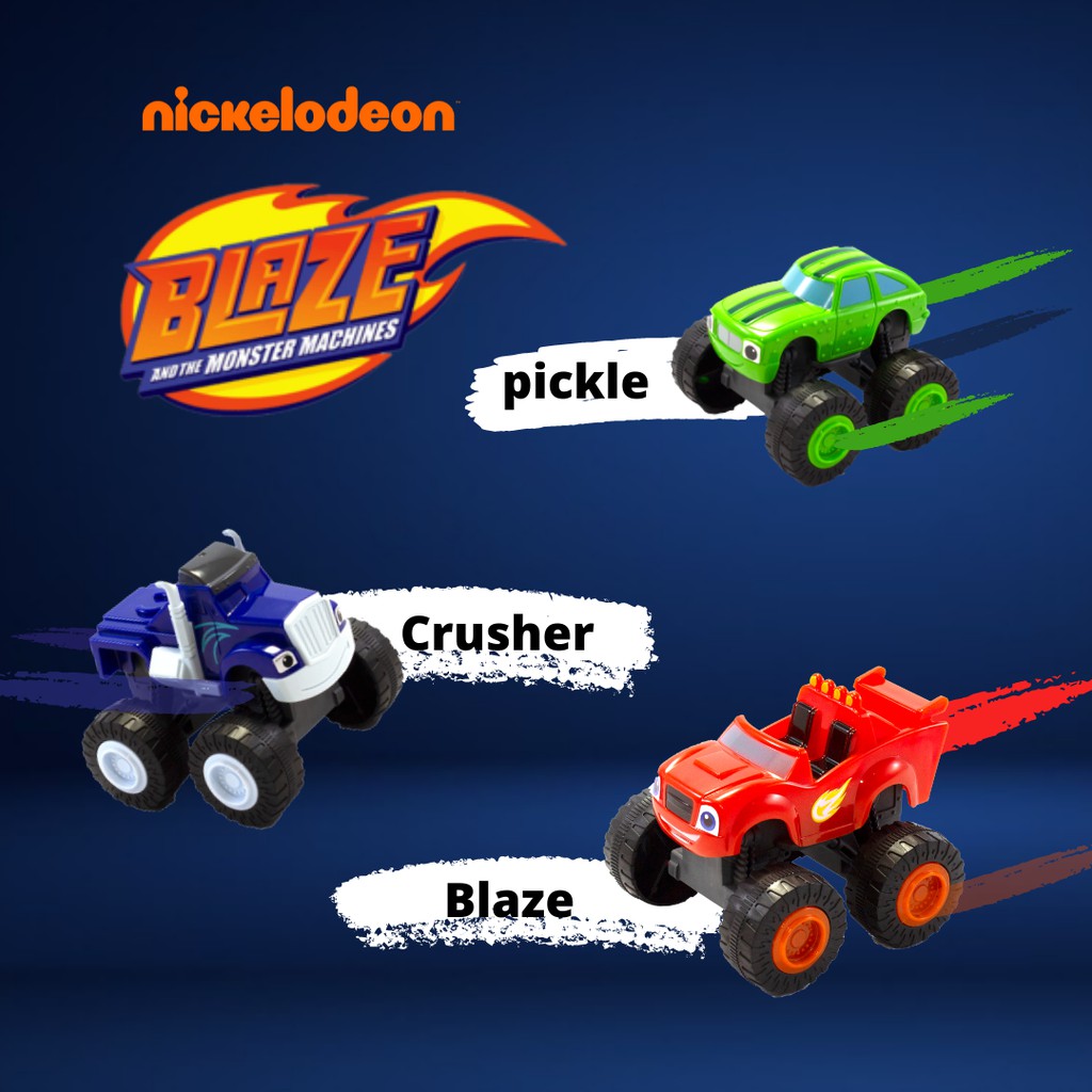 Blaze and the Monster Machine Toys,Blaze,Crusher,Pickle RKC 02146-1