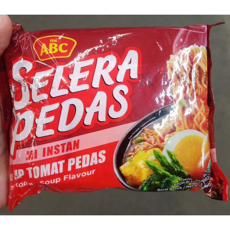 

Mi ABC selera pedas mi instan sup tomat pedas - mi instan