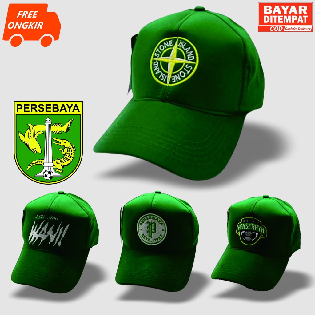 Topi Baseball Pria Persebaya Distro Original Keren Dewasa Murah Casual Bisa COD PROMO 3.3