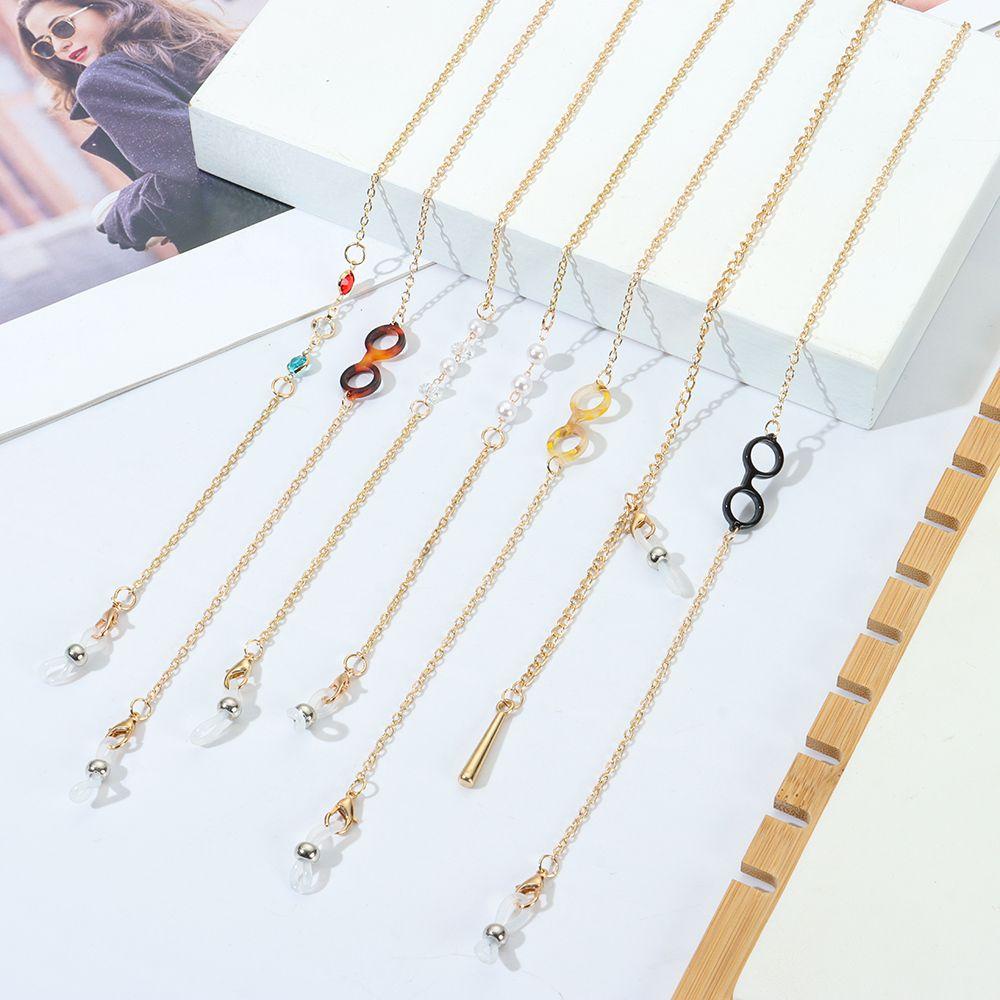 R-flower Rantai Kacamata Wanita Pria Anti Slip Adjustable Sunglasses Lanyards